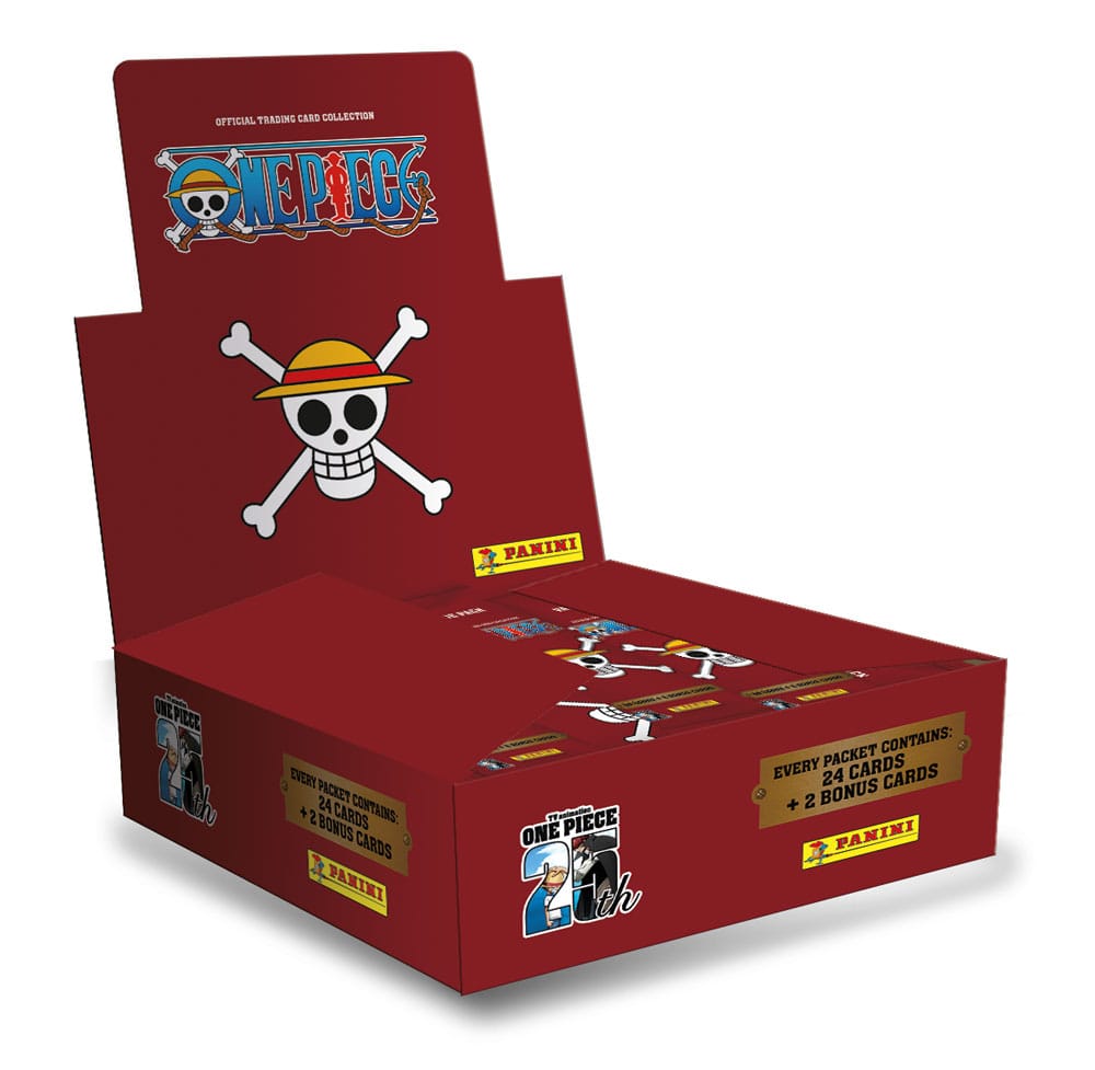 One Piece Trading Cards 25th Anniversary Fat Pack Display