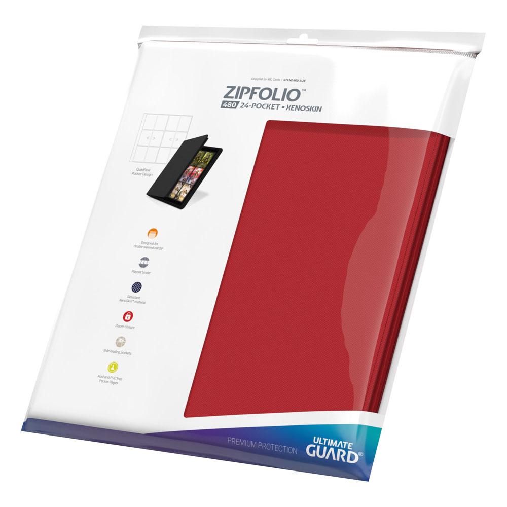 Ultimate Guard Zipfolio 480 24-Pocket Xenoskin - Punainen - Image 3