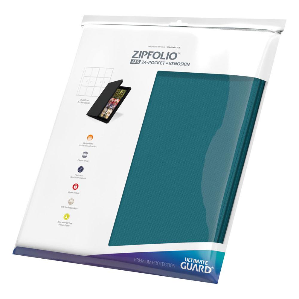 Ultimate Guard Zipfolio 480 24-Pocket Xenoskin - Petrol - Image 3