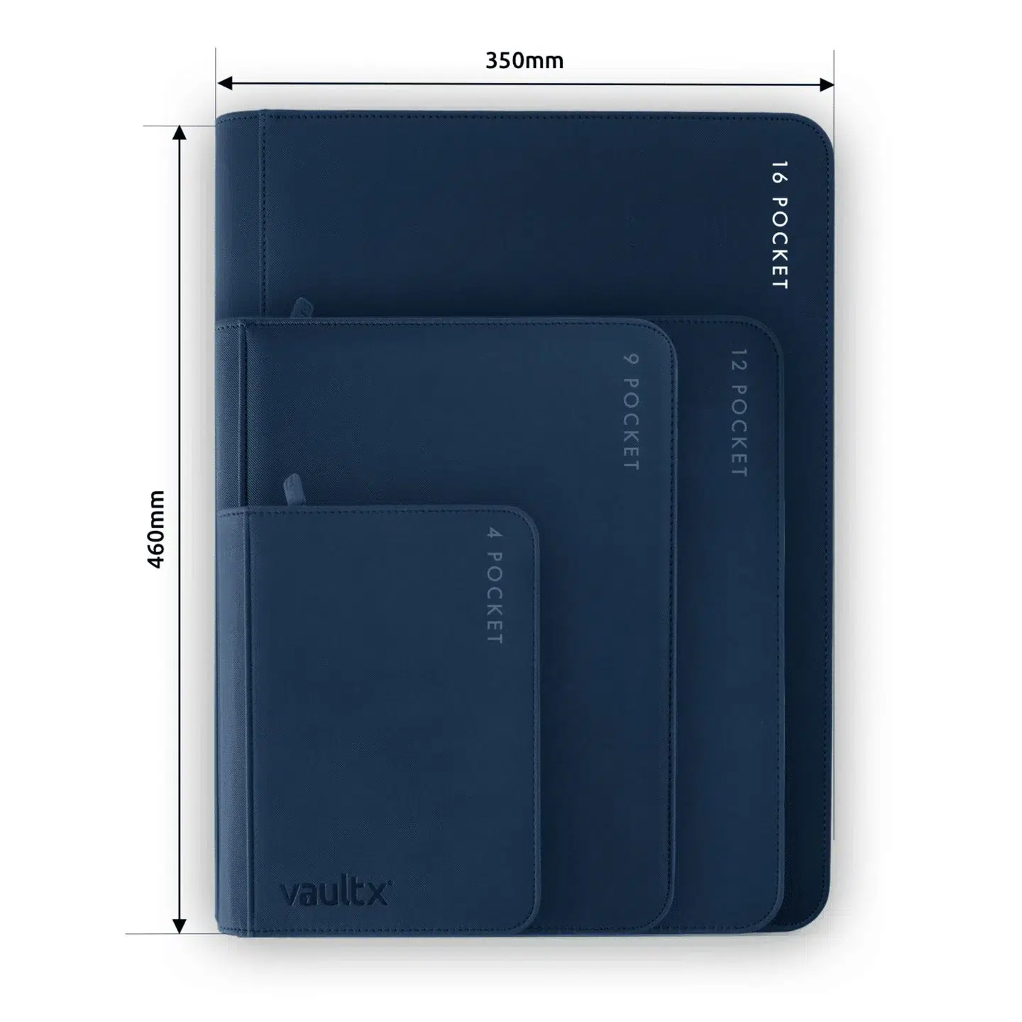 Vault X EXO-TEC Zip Binder 16-pocket XXL (Blue) - Image 2